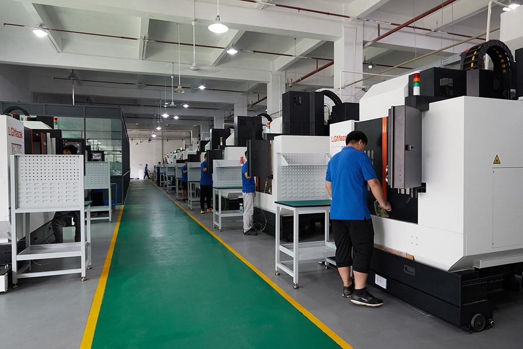 3 axis,4 axis, and 5 axis CNC Machining workshop of Metal Parts Manufacturer 